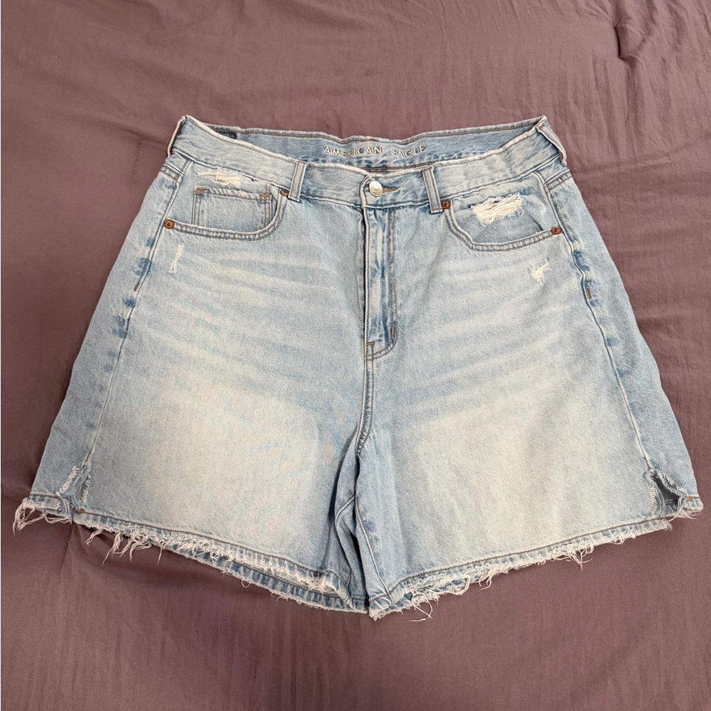 American Eagle Outfitters Light Wash Denim Jean Shorts
